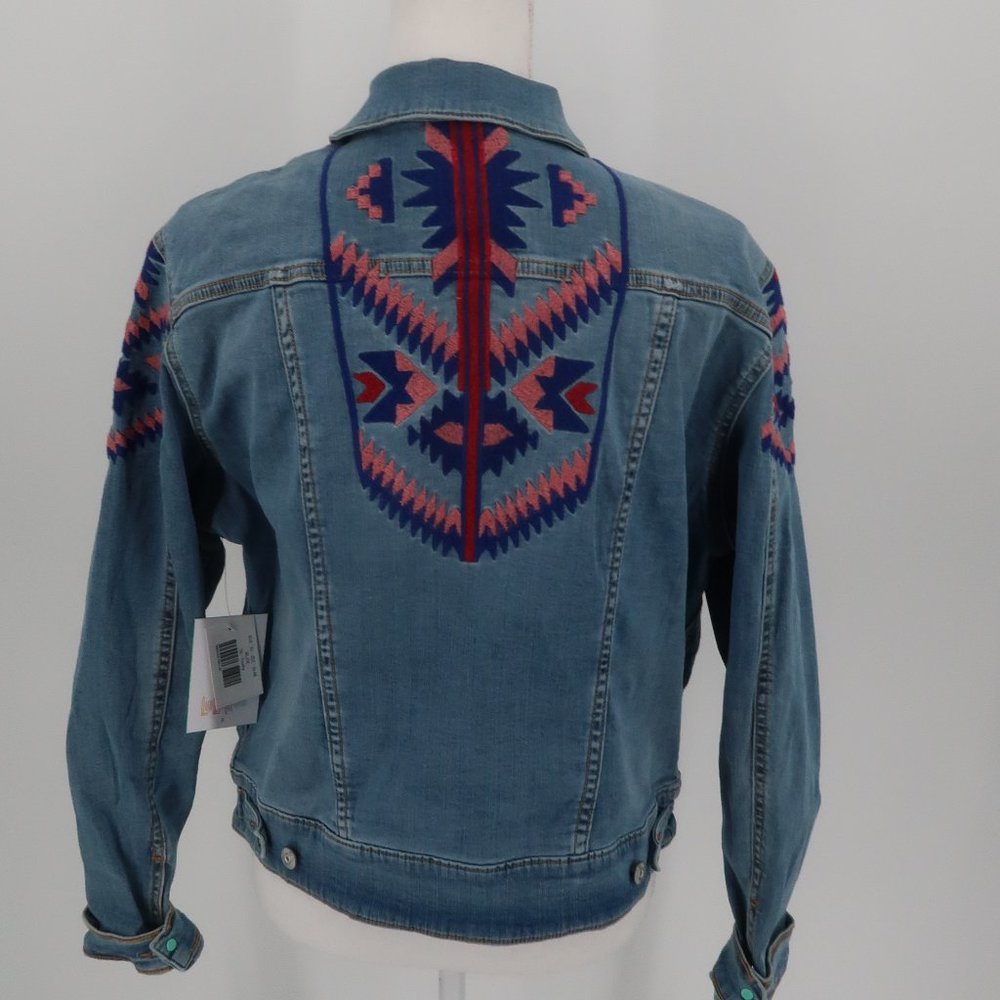 LulaRoe Denim Embroidered Jacket New with tags XL